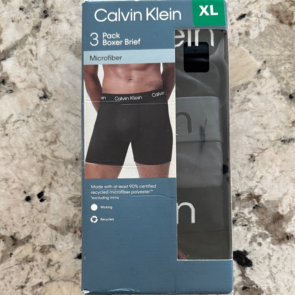 Calvin Klein Black Boxer Briefs 3-Pack